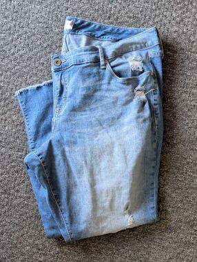 Torrid denim distressed ankle crop